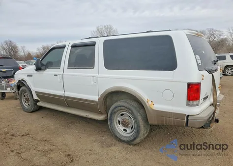 2000 Ford Excursion Limited z USA, uszkodzony, nr VIN 1FMSU43F7YEB89180